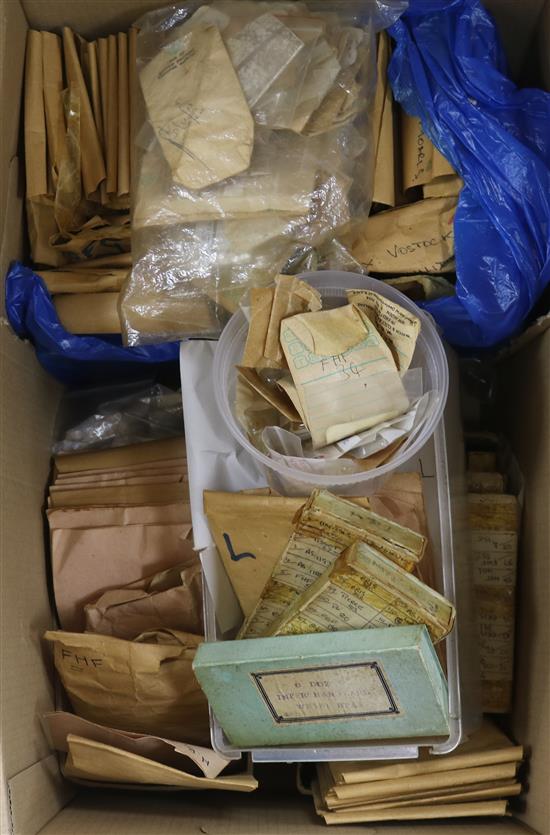 A box of watch parts